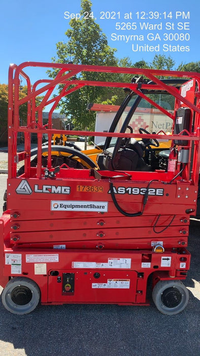 2021 Lgmg AS1932E Electric Drive, Solid Non Marking Tires, Dual Beacons