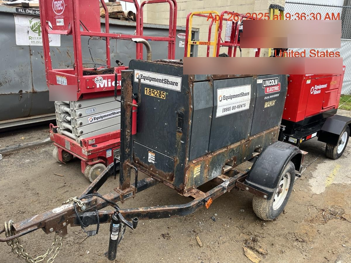 2021 Lincoln Electric Dual Maverick 200/200X Ready Pak 3, Includes Trailer, Cable Rack, Fender Light Kit