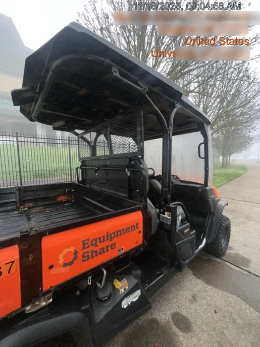 2020 Kubota RTV-X1140W-H 4WD utility cart -LED strobe -Windshield tempered glass -Plastic canopy -Wire harness kit -Backup alarm