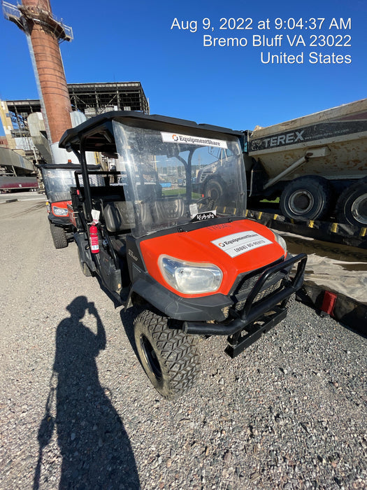 2021 Kubota RTV-X1140W-H Plastic Canopy, Windshield Acrylic Clear, LED Strobe Light, Wire Harness Kit, Back up Alarm