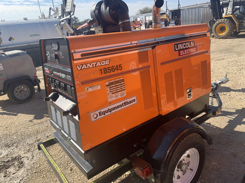 2021 Lincoln Electric Vantage 549X Ready Pak 3, ORANGE (includes trailer, cable rack, fender light kit)