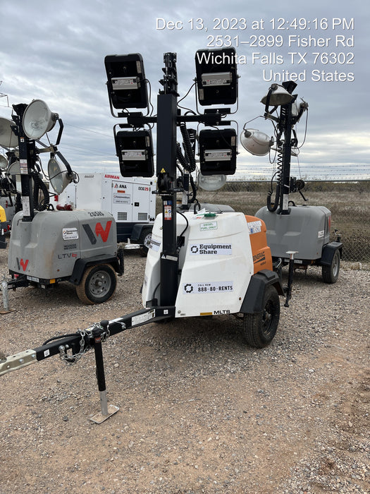 2023 Generac MLT2 Diesel, Flex Switch 120V Input, Powerzone Controller, (4) 320W LED Lights, 4kW Generator, 39.9 Gal Fuel Tank, 2" Ball, T3