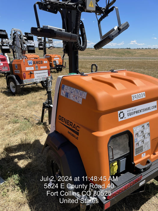 2024 Generac MLT2 Diesel, Flex Switch 120V Input, Powerzone Controller, 
(4) 320W LED Lights, 4kW Generator, 39.9 Gal Fuel Tank, 2" Ball, T3