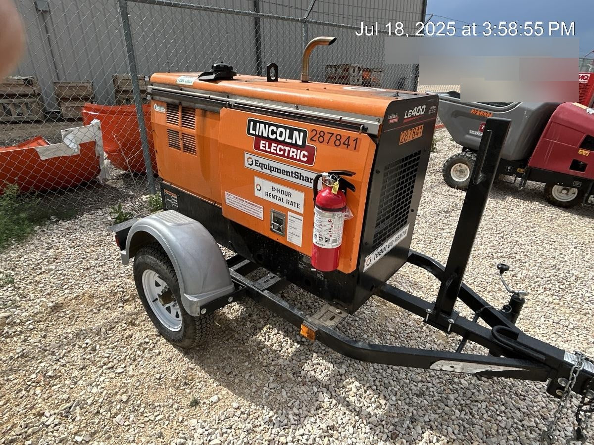 2023 Lincoln Electric LE400 Kubota V1505, Trlr, Cable Rack, Light Kit, ES Decals, T3