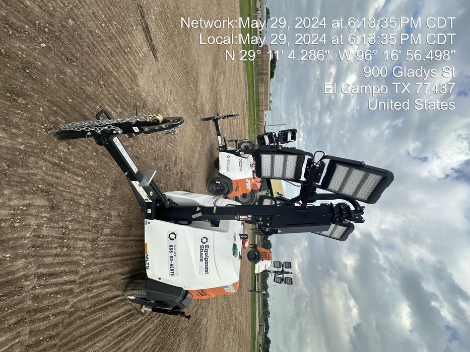 2024 Generac MLT2 Diesel, Flex Switch 120V Input, Powerzone Controller, 
(4) 320W LED Lights, 4kW Generator, 39.9 Gal Fuel Tank, 2" Ball, T3