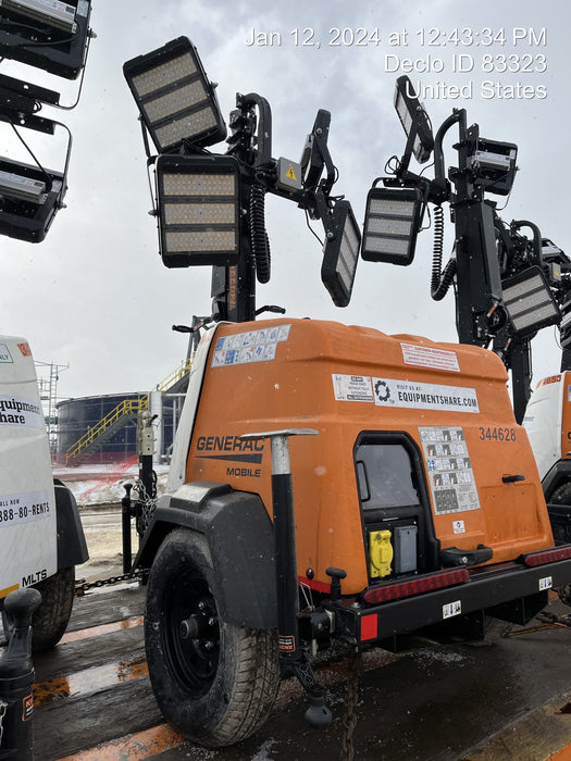 2023 Generac MLT2 Diesel, Flex Switch 120V Input, Powerzone Controller, (4) 320W LED Lights, 4kW Generator, 39.9 Gal Fuel Tank, 2" Ball, T3