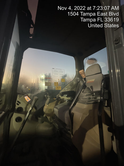 2015 Case CX80C CLOSED CAB, A/C, RUBBER TRACKS PADS, 7'-2" ARM