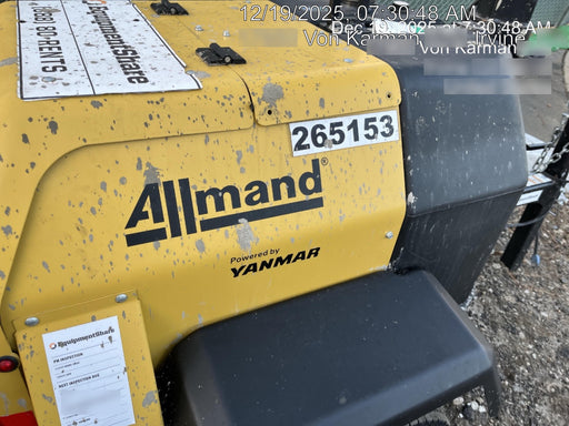 2022 Allmand NLV3GR (4) LED Light Fixture 350W, 23' Vertical Mast, 3kW Prime, Towable, ES Decals, T3