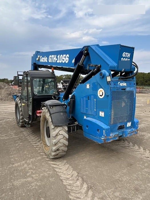 2018 Genie GTH-1056 Genie GTH-1056 w/CAB, Solid Tires, Work Lights, 60" carriage/forks, cab mesh, beacon