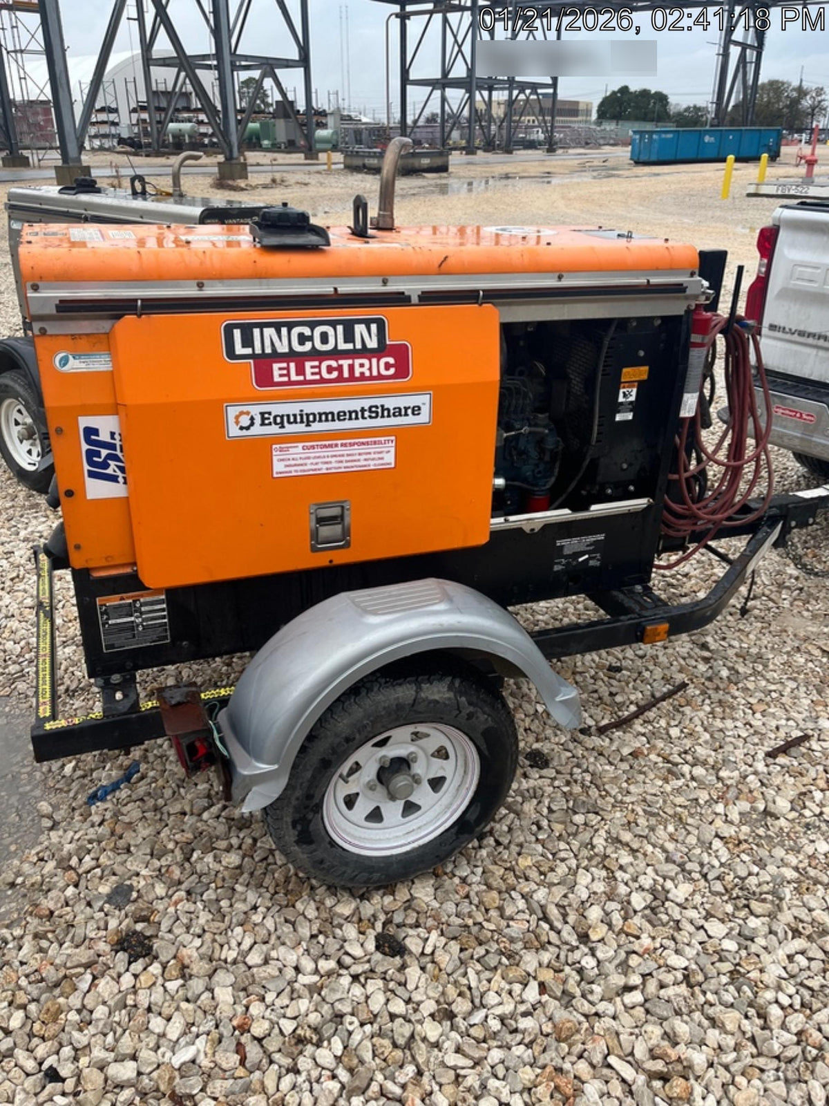 2022 Lincoln Electric LE400 Kubota V1505, Trlr, Cable Rack, Light Kit, ES Decals, T3