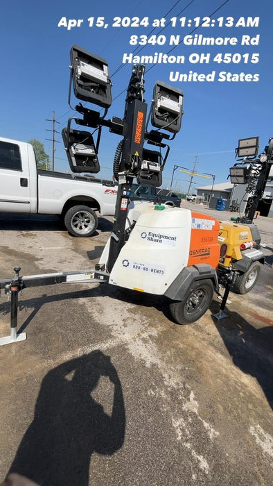 2023 Generac MLT2 Diesel, Flex Switch 120V Input, Powerzone Controller, 
(4) 320W LED Lights, 4kW Generator, 39.9 Gal Fuel Tank, 2" Ball, T3