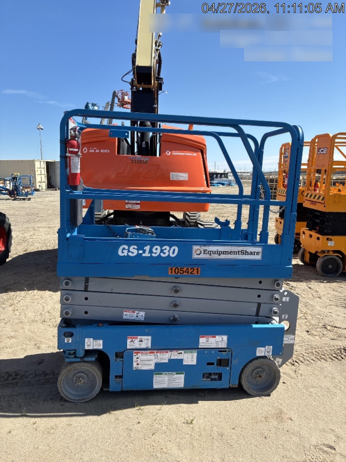 2020 Genie GS-1930 Standard Machine, 800W Inverter