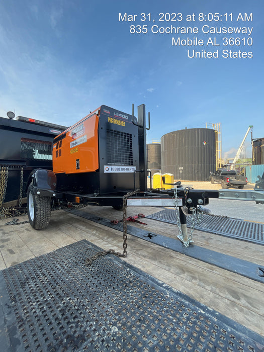 2022 Lincoln Electric LE400 Kubota V1505, Trlr, Cable Rack, Light Kit, ES Decals, T3