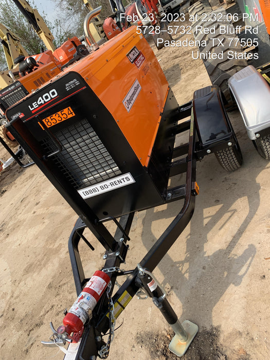 2022 Lincoln Electric LE400 Kubota V1505, Trlr, Cable Rack, Light Kit, ES Decals, T3