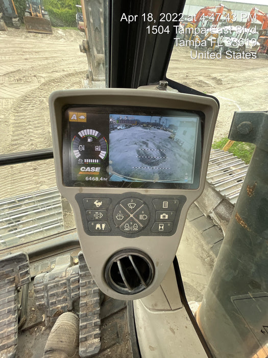 2015 Case CX350D CAB A/C, 13'-3" ARM, STEEL TRACKS, THUMB