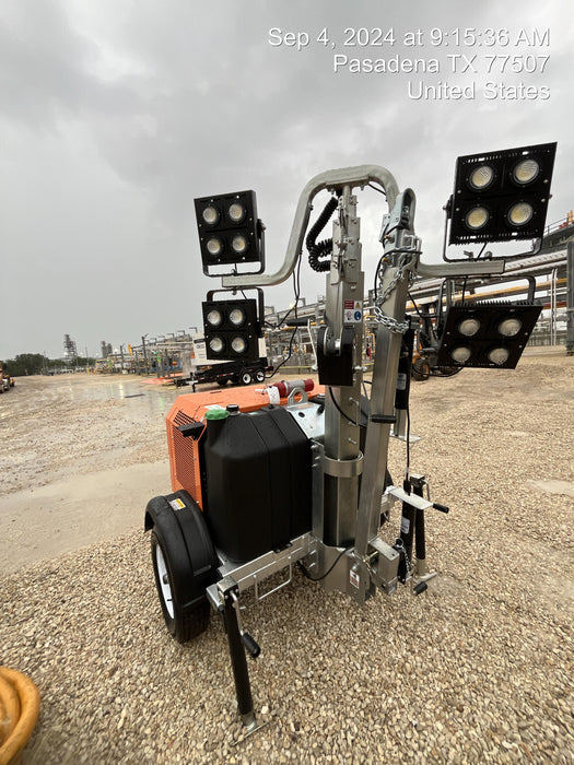 2024 Wanco WLTT-4MM4K Diesel, Deep Sea Controller, Shore Power Plug, Auto Start, (4) 350W LED Floodlights, 4kW Generator, 60 Gal Fuel Tank, 2" Ball, T3