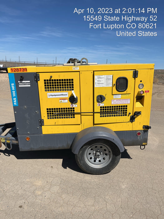 2020 ATLAS COPCO PAS 100 HF CS Enclosed