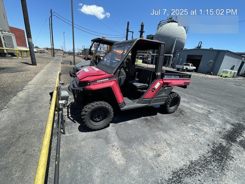 2021 Yanmar YU1000 Canopy, Steel Wheel, Poly WindShield, Beacon, Backup Alarm