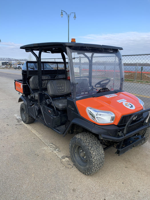 2021 Kubota RTV-X1140W-H Plastic Canopy, Windshield Acrylic Clear, LED Strobe Light, Wire Harness Kit, Back up Alarm