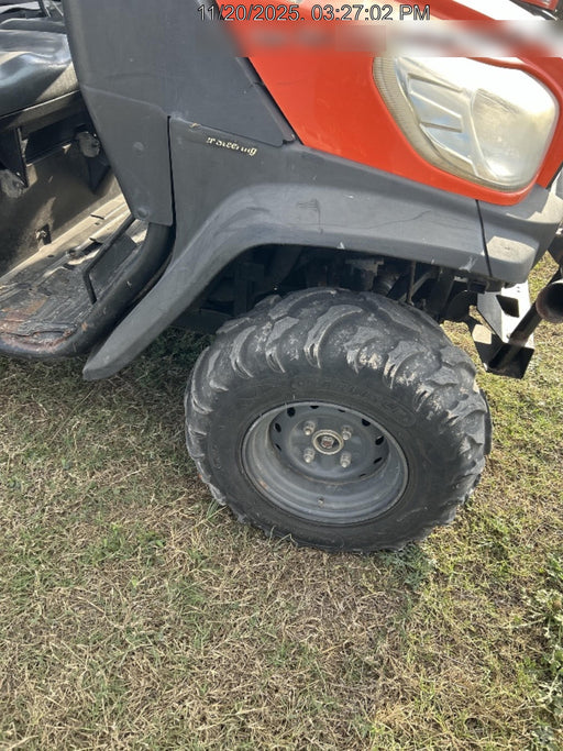 Kubota RTV-X1140W-H 4wd Utility Cart, LED Strobe, Windshield Tempered Glass, Pastic Canopy, Wire Harness Kit, Backup Alarm