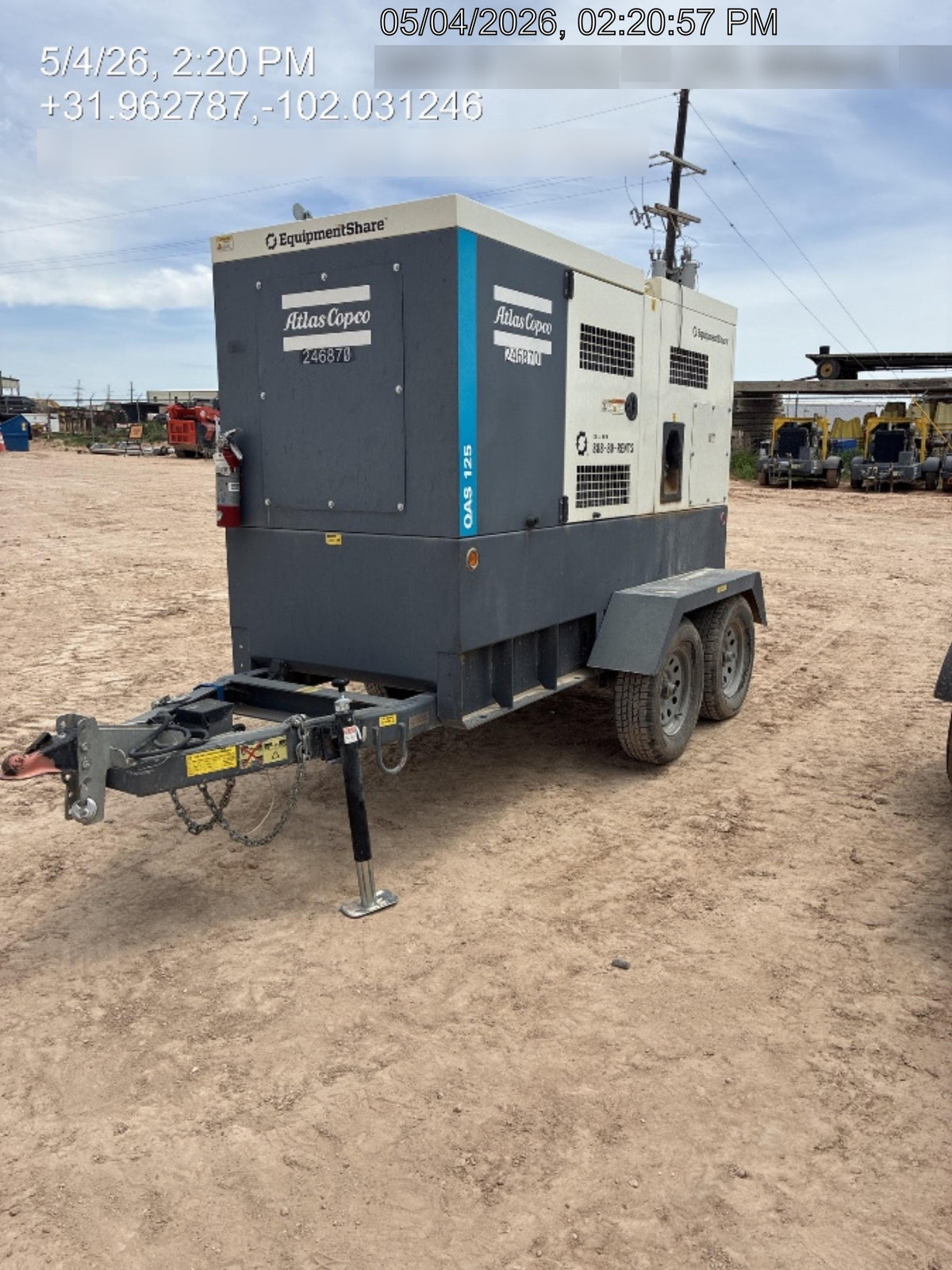 2022 ATLAS COPCO QAS 125