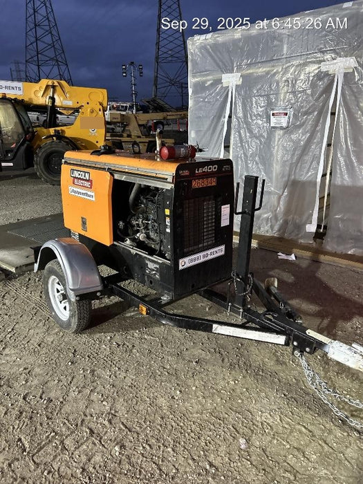 2022 Lincoln Electric LE400 Kubota V1505, Trlr, Cable Rack, Light Kit, ES Decals, T3