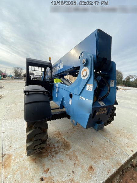 2018 Genie GTH-636 Genie GTH-636 w/Open ROPS, Work Lights, Solid Tires, RH Cab Mesh, Beacon, 48" Carriage and Forks