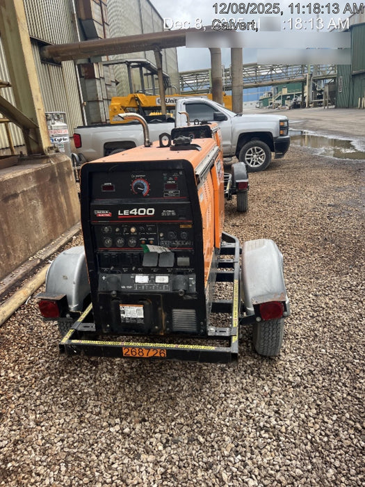 2022 Lincoln Electric LE400 Kubota V1505, Trlr, Cable Rack, Light Kit, ES Decals, T3