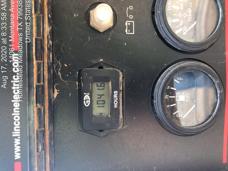 2019 Lincoln Electric Vantage 322 Welder Ready-Pak 3, Two wheel trailer, Fender and Light kit, Cable Rack