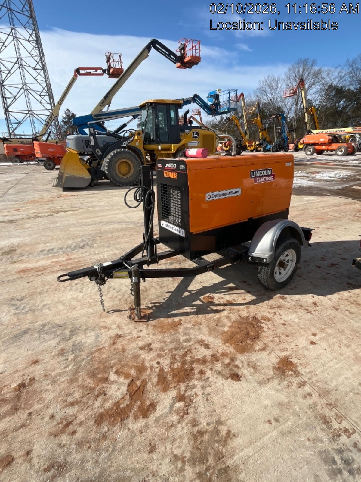 2022 Lincoln Electric LE400 Kubota V1505, Trlr, Cable Rack, Light Kit, ES Decals, T3