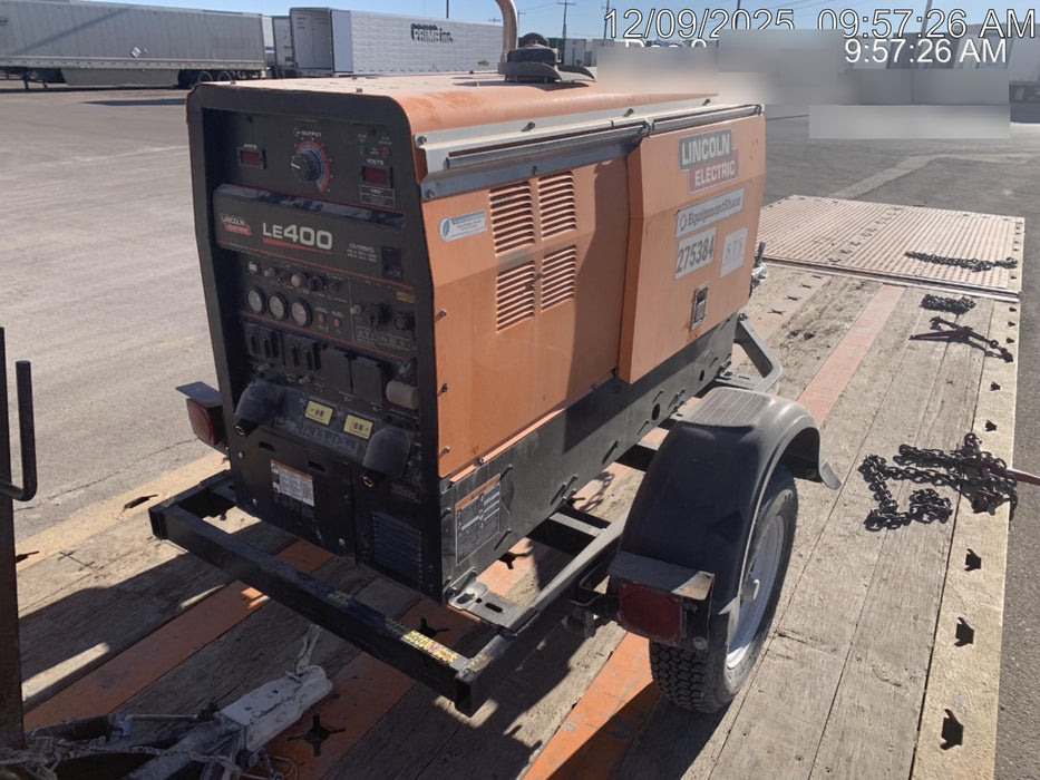 2022 Lincoln Electric LE400 Kubota V1505, Trlr, Cable Rack, Light Kit, ES Decals, T3