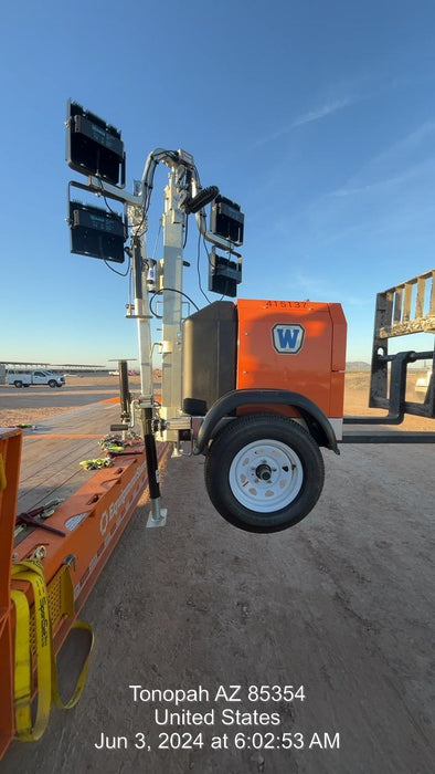 2024 Wanco WLTT-4MM4K Diesel, Deep Sea Controller, Shore Power Plug, Auto Start, (4) 350W LED Floodlights, 4kW Generator, 60 Gal Fuel Tank, 2" Ball, T3