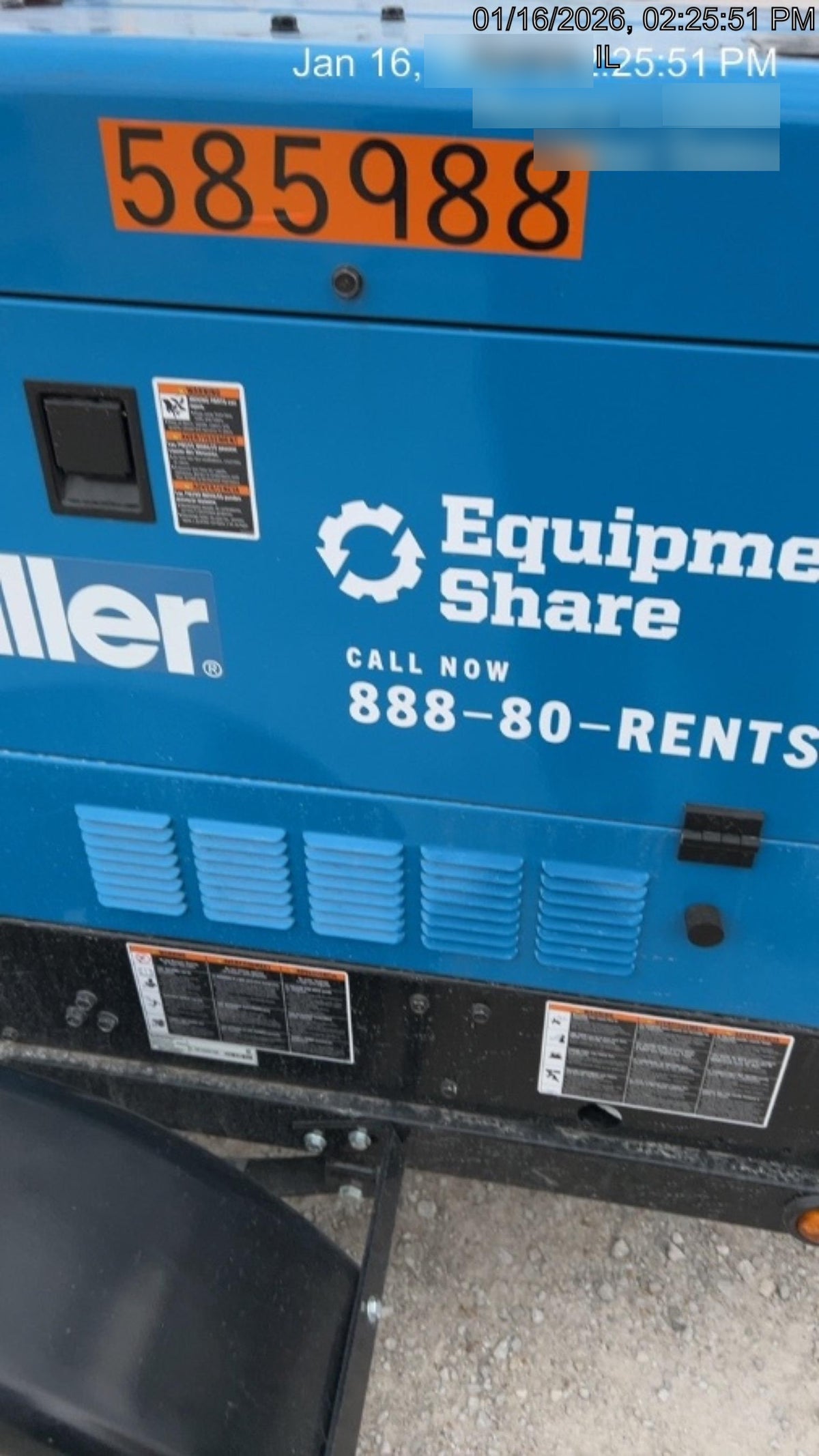 2025 MILLER ELECTRIC BIG BLUE 400