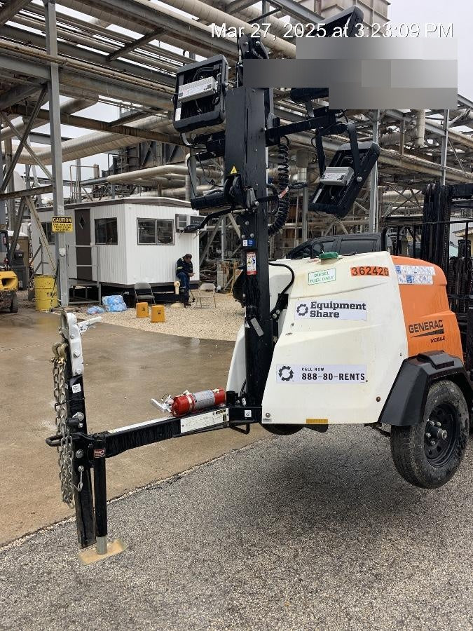 2023 Generac MLT2 Diesel, Flex Switch 120V Input, Powerzone Controller, 
(4) 320W LED Lights, 4kW Generator, 39.9 Gal Fuel Tank, 2" Ball, T3