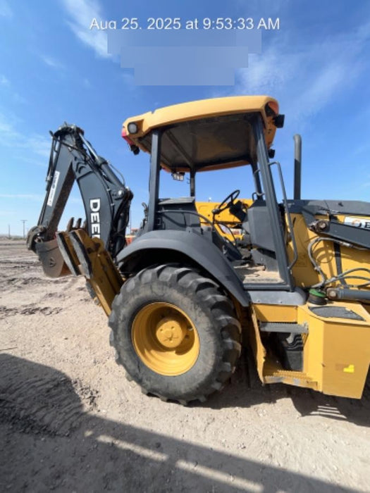 2020 John Deere 310LEP Canopy, 4WD, Standard Stick, Pilot Controls, 2 Way Hydraulics, TAG Manual QC