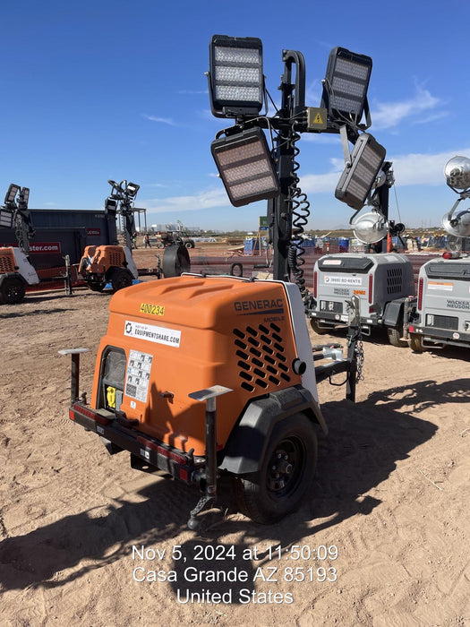 2024 Generac MLT2 Diesel, Flex Switch 120V Input, Powerzone Controller, 
(4) 320W LED Lights, 4kW Generator, 39.9 Gal Fuel Tank, 2" Ball, T3