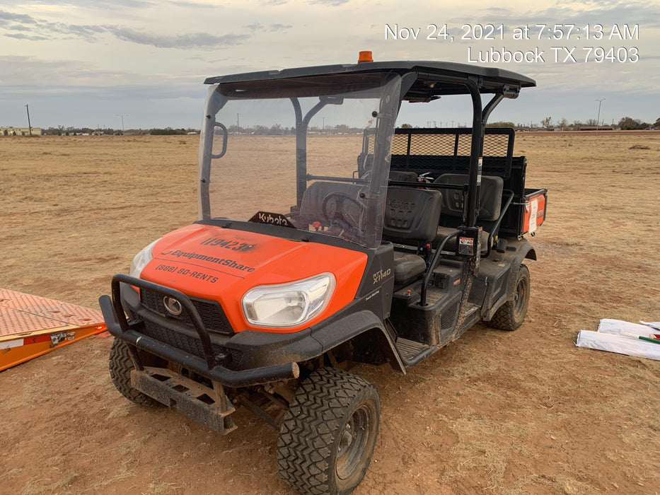 2020 Kubota RTV-X1140W-H Canopy, 4-Seater, Diesel, Windshield Acrylic Clear, LED Strobe, Backup Alarm