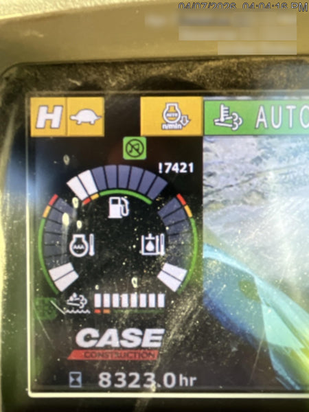 2015 Case CX350D CAB A/C, 13'-3" ARM, STEEL TRACKS, THUMB