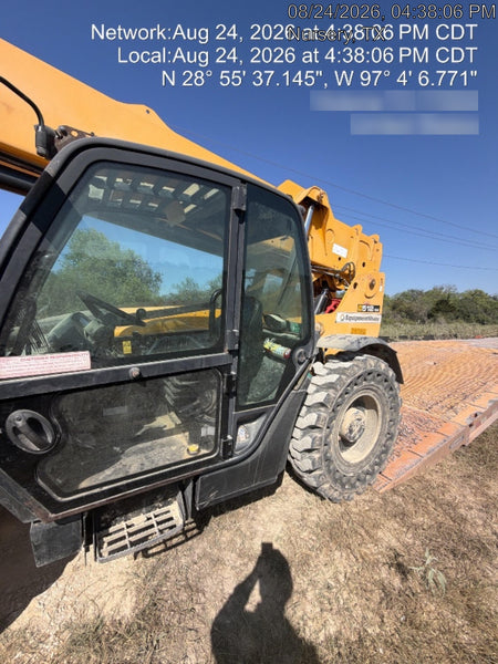2019 JCB 512-56 74 HP w/CAB/HVAC, Beacon, Aux Hydraulics, Worklights, Solid Tires w/60" Carriage/Forks
