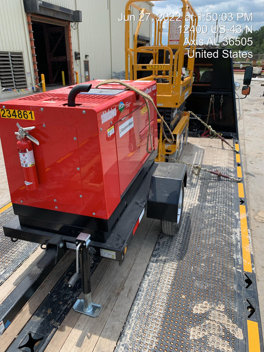 2022 Shindaiwa DGW400MDL Kubota D902 Engine, 23 HP, Dual Op Welder, Wire, Arc, Droop Stick, Tig, and CC Stick Functionality, Simulphase, 3 Phase and 1 Phase Gen Output, Single Axle NB Trlr, Slr Trckl Chrg 12V 12W, Fire Ext