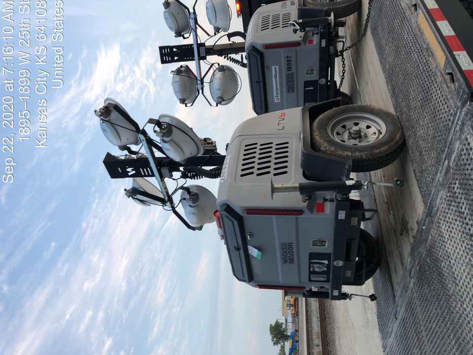 2019 Wacker Neuson LTV6L-MH Wacker Neuson LTV6L Mobile Light Tower w/Fuel Level Sensor Installed