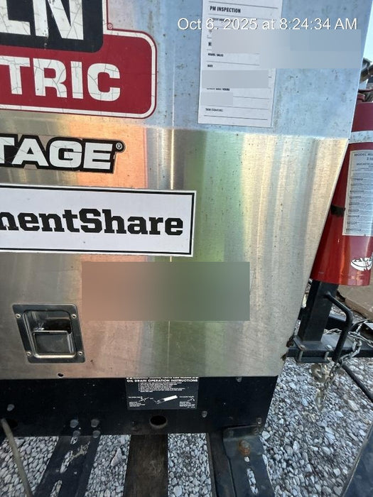 2019 Lincoln Electric Vantage 322 Welder Ready-Pak 3, Two wheel trailer, Fender and Light kit, Cable Rack