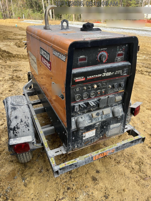 2021 Lincoln Electric Vantage 322 Vantage 322 Ready Pak 3 w/ Decals, ORANGE (includes trailer, cable rack, fender light kit) NO Telematics