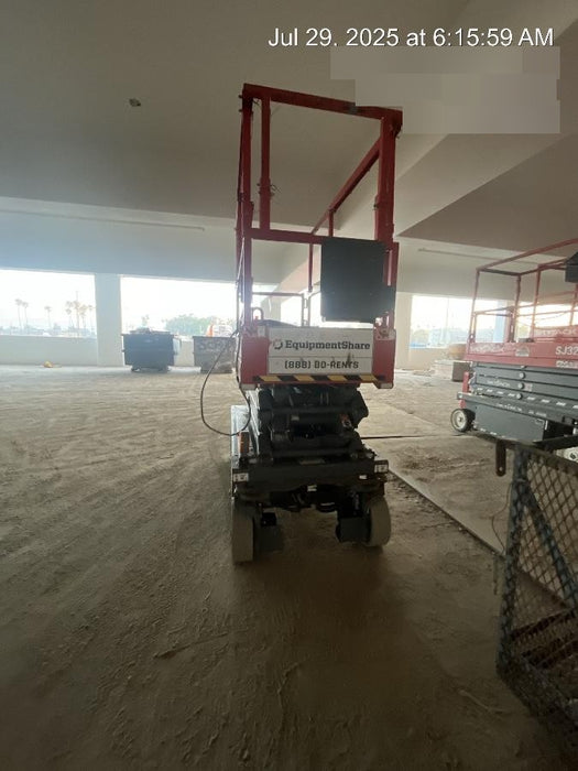 2020 Skyjack SJIII-3219 Solid NM Tires, Half height spring hinged entry gate, Dual Beacons, 800W Inverter