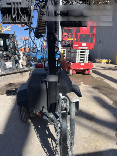2022 Allmand NLV3GR (4) LED Light Fixture 350W, 23' Vertical Mast, 3kW Prime, Towable, Deep Sea L401, Leveling Jacks, Yanmar T4F 5.8hp