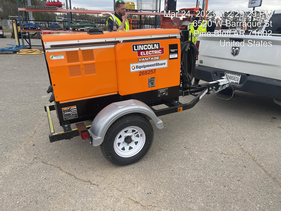 2022 Lincoln Electric LE400 Kubota V1505, Trlr, Cable Rack, Light Kit, ES Decals, T3