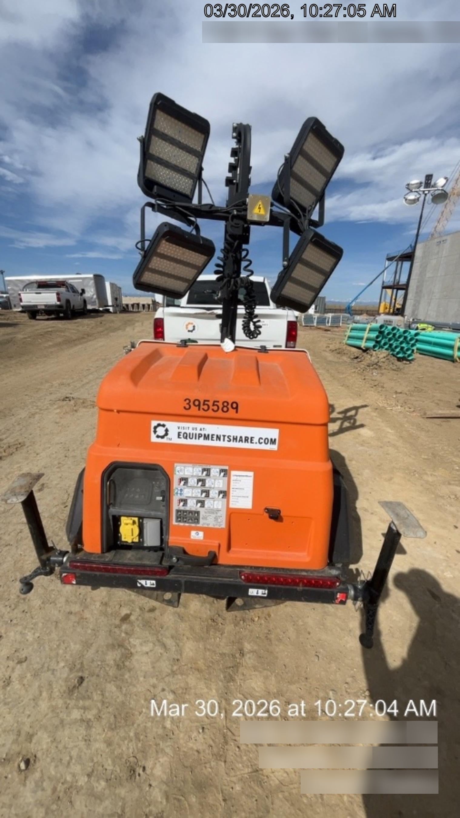 2024 Generac MLT2 Diesel, Flex Switch 120V Input, Powerzone Controller, 
(4) 320W LED Lights, 4kW Generator, 39.9 Gal Fuel Tank, 2" Ball, T3