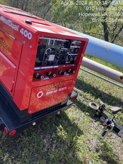 2024 Shindaiwa DGW400MDL Kubota D902 Engine, 23 HP, Dual Op Welder, Wire, Arc, Droop Stick, Tig, and CC Stick Functionality, Simulphase, 3 Phase and 1 Phase Gen Output, Single Axle NB Trlr, Slr Trckl Chrg 12V 12W, Fire Ext