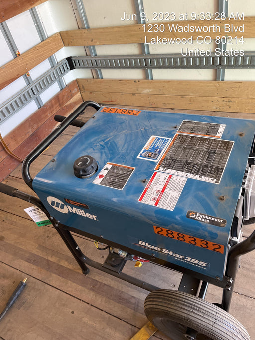 2023 Miller Electric Blue Star 185 Engine Driven Welder, Electric Start, 13 hp, Gas, 6,500 W Peak 907664
