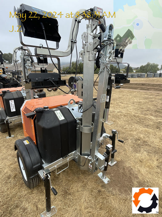 2024 Wanco WLTT-4MM4K Diesel, Deep Sea Controller, Shore Power Plug, Auto Start, (4) 350W LED Floodlights, 4kW Generator, 60 Gal Fuel Tank, 2" Ball, T3